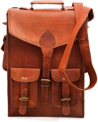 

Anshika International Vintage Handmade Brown Leather Backpack & Shoulder Bag 15 L Backpack(Brown)