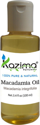 

KAZIMA Macadamia Cold Pressed Carrier Oil (100ML) 100% Pure Natural & Undiluted For Skin care & Hair treatment(100 ml)