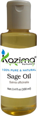 

KAZIMA Sage Essential Oil (100ML) 100% Pure Natural & Undiluted For Skin care & Hair treatment(100 ml)