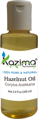 

KAZIMA Hazelnut Cold Pressed Carrier Oil (100ML) 100% Pure Natural & Undiluted For Skin care & Hair treatment(100 ml)