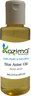 

KAZIMA Star Anise Essential Oil (100ML) 100% Pure Natural & Undiluted For Skin care & Hair treatment(100 ml)
