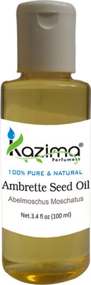 

KAZIMA Ambrette Seed Essential Oil (100ML) 100% Pure Natural & Undiluted For Skin care & Hair treatment(100 ml)