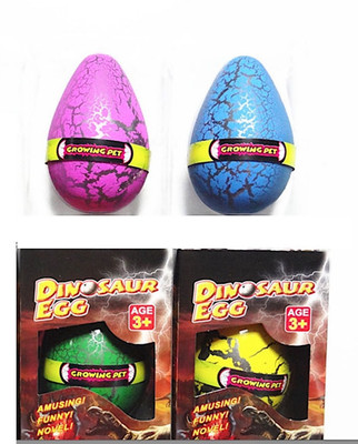 

EZ Life 2 Pcs Growing Dinosaur Pet - Mix Species Bath Toy(Multicolor)