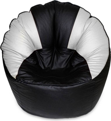 

Akhilesh Bean Bags & Furniture XXXL Bean Bag Cover (Without Beans)(Black, White)