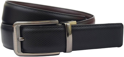 

Saugat Traders Men Casual, Party, Formal, Evening Black Artificial Leather Reversible Belt