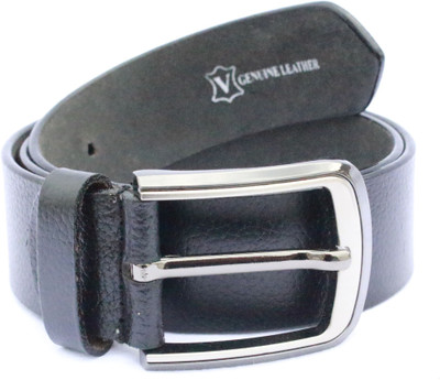 

RK ENTERPRISES Men Black Genuine Leather Belt
