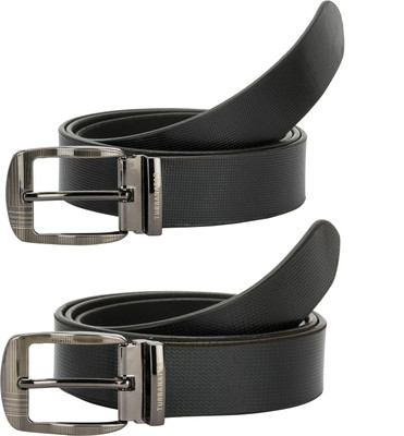 

TURBANATOR Men Black Genuine Leather Belt