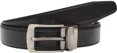 

Saugat Traders Men Casual, Party, Formal, Evening Black Artificial Leather Reversible Belt