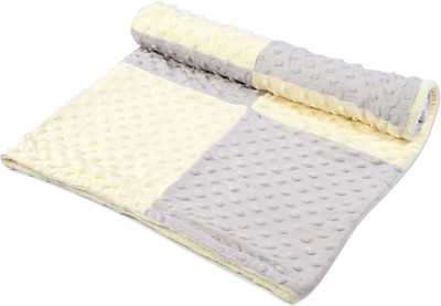 

Babyoodles Checkered  Blanket(Microfiber, Beige