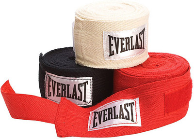 

Everlast 4455-3 Black, White, Red Boxing Hand Wrap(Black, White, Red, 120 inch), Black;red;white