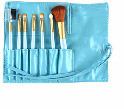 

Shrih 7pcs Make Up Blue Brush Set(Pack of 8)