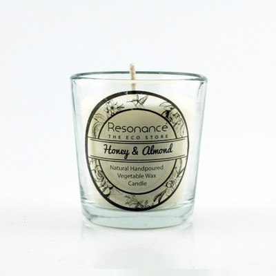 

Resonance Honey & Almond Fragrance Natural Wax Aroma Votive Candle(White, Pack of 4)