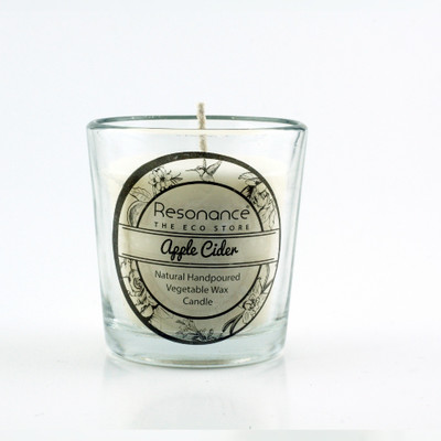 

Resonance Apple Cider Fragrance Natural Wax Aroma Votive Candle(White, Pack of 1)