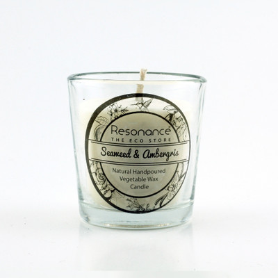 

Resonance Seaweed & Ambergeris Fragrance Natural Wax Aroma Votive Candle(White, Pack of 8)