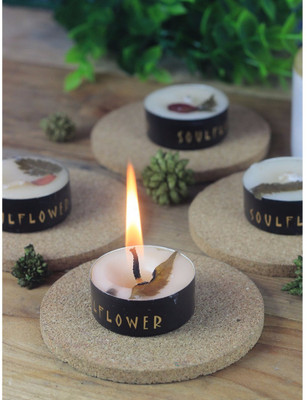 

Soulflower Small T Light Candles - Jasmine Candle(Beige, Pack of 25)