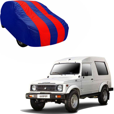Purpleheart Car Cover For Maruti Suzuki Gypsy (Without Mirror Pockets)(Blue, Red)
