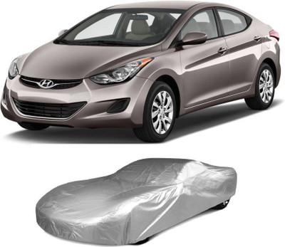 Neelkanth Sales Car Cover For Hyundai Elantra (With Mirror Pockets)(Silver, For 2016, 2017 Models)