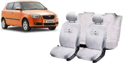 

affron Cotton Car Seat Cover For Skoda Fabia(Without Back Seat Arm Rest, 5 Seater, 2 Back Seat Head Rests)