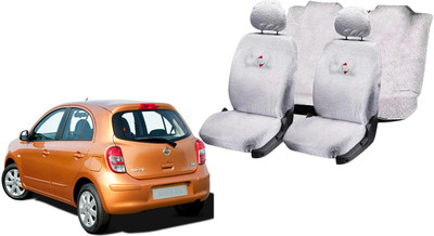 

affron Cotton Car Seat Cover For Nissan Micra(Without Back Seat Arm Rest, 5 Seater, 2 Back Seat Head Rests)