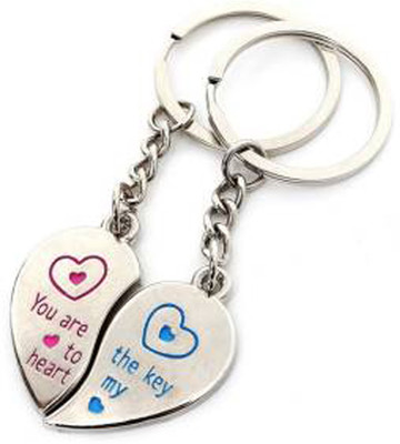

MGP Fashion Love Heart Couple Gift Key Chain Combo No.160 Key Chain(Multicolor)