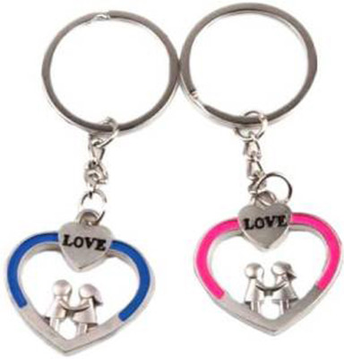 

MGP Fashion Love Heart Couple Gift Key Chain Combo No.166 Key Chain(Multicolor)