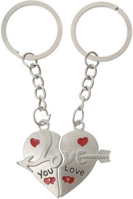 

MGP Fashion Love Heart Couple Gift Key Chain Combo No.169 Key Chain(Multicolor)