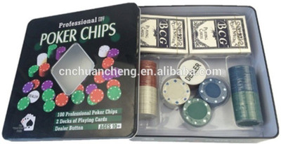 

Sapro Casino Plastic Porker Chips set 100 Pcs(Multicolor)