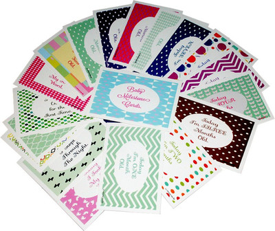 

stawnch STAWNCH BABY MILE STONES GREETING CARDS[SET OF 12 CARDS SIZE 4.5" X 3"] Greeting Card(STAWNCH, Pack of 1)