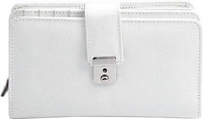 

Thayla Girls White Genuine Leather Wallet(8 Card Slots)