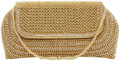 

Bagaholics Party Gold Clutch