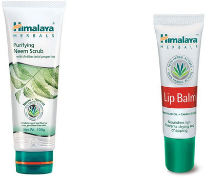 

Himalaya Purifying Neem Scrub, Lip Blam(Set of 2)