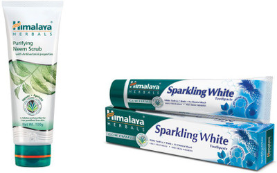 

Himalaya Purifying Neem Scrub, Toothpaste(Set of 2)