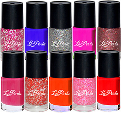 adbeni Laperla Jari and Matt Nail Paint Pack of 10(10 Items in the set)