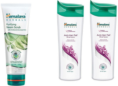 

Himalaya Anti Hair Fall Shampoo, Purifying Neem Scrub, Anti Hair Fall Shampoo(Set of 2)