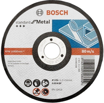 

Bosch Bosch Ag4disc Bosch Bosch Ag4disc Bosch 4inch X 1.2mm Thick Cutting Disc - Pack Of 10 Metal Cutter