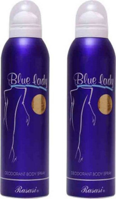

Rasasi Blue Lady Women (200 ML + 200 ML) Deodorant Spray - For Women(400 ml, Pack of 2)