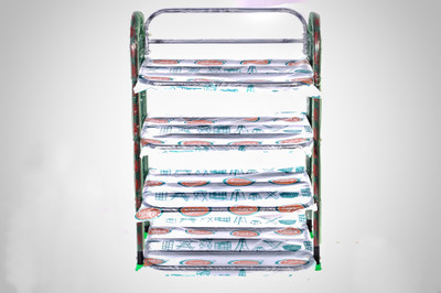 

Patelraj 4 Compartments Metal Books Shelf(Black)