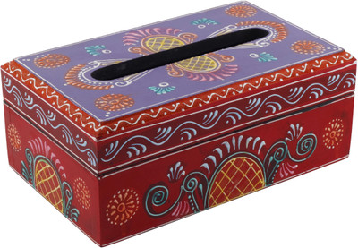 

Swagger 1 Compartments wood tissue box(Multicolor)