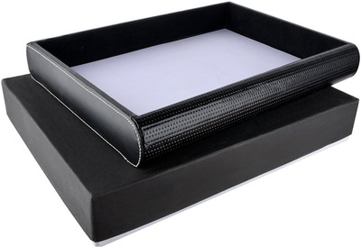 

STATE OF THE ART 1 Compartments leatherette A4 Sheet Paper Holder(Black)