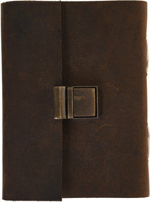 Craft Play A5 Diary(Handmade Leather Notebook, Brown)