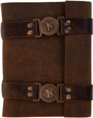 

Craft Play A5 Diary(Handmade Leather Notebook, Brown)