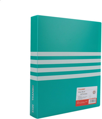 

TRANBO Plastic 80 Pocket Display File (A4 Size, Green)(Set Of 1, Green)