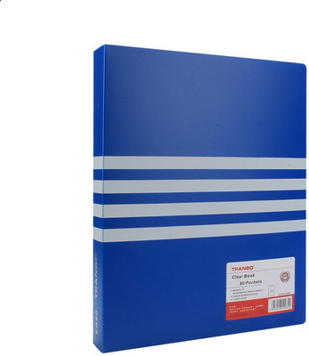 

TRANBO Plastic 80 Pocket Display File (A4 Size, Blue)(Set Of 1, Blue)