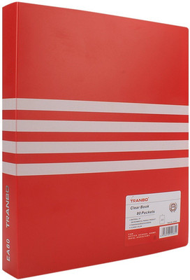 

TRANBO Plastic 80 Pocket Display File (A4 Size, Red)(Set Of 1, Red)
