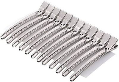 

Confidence Hair Salon Sectioning Clips For Women Duck Clips Hair Clip, Hair Accessory Set(Silver)