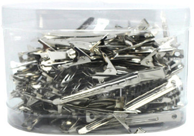 

Fully Hairdressing Section Cilps Stainless Steel Salon Hair Styling Clamps (60 Pcs) Hair Clip(Silver)