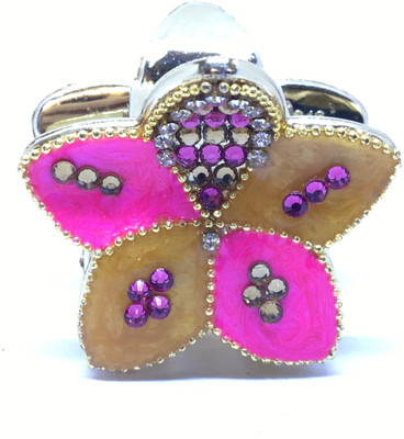 

M K Designs Meenakari Art Hair Clutcher Hair Clip(Pink)