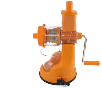

Jen Deluxe Fruit & Vegetable - with steel handle - Plastic Hand Juicer(Orange Pack of 1)