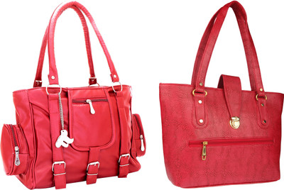 Lady bar Shoulder Bag(Pink, Red)