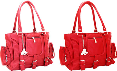 

Lady bar Shoulder Bag(Pink, Red)